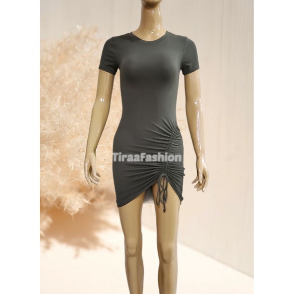 DRESS SERUT VIRAL BODYCON STRETCH  BRANDED TERMURAH