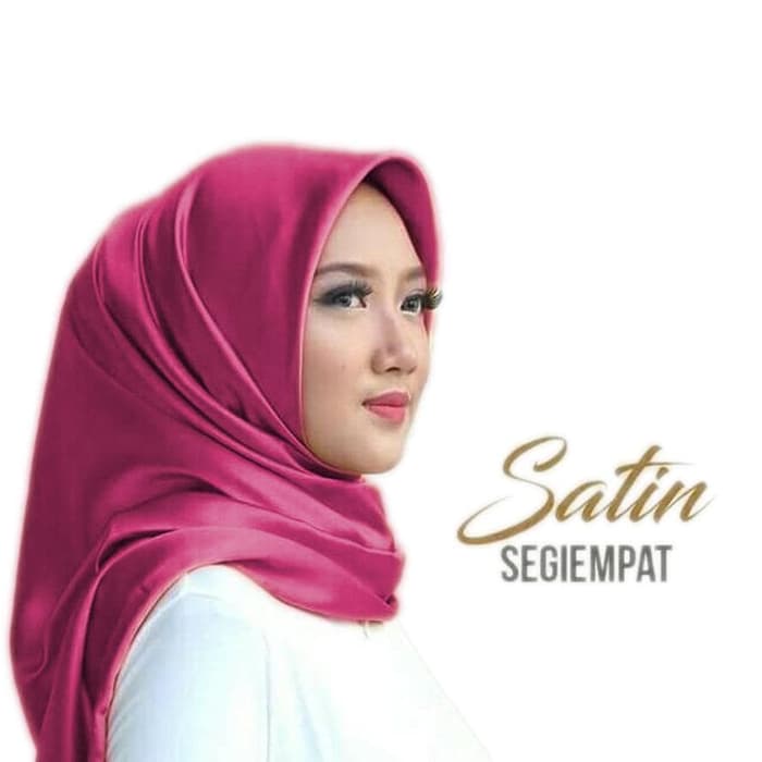 Jilbab Segi Empat Satin Velvet Segi Empat Satin Maxmara Segi Empat Pesta