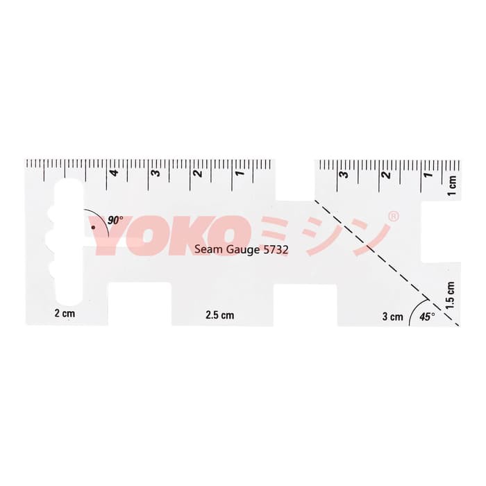 Penggaris Pengukur Tepi Kampuh / Seam Gauge Ruler - YOKO (5732)-1