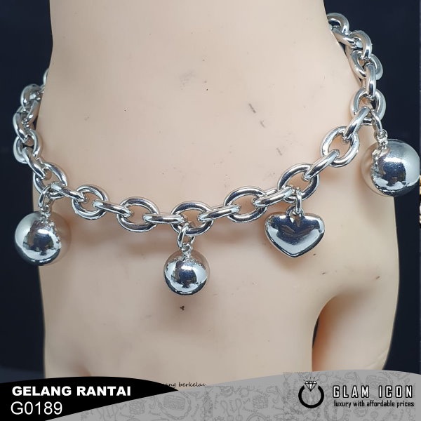 Gelang  Rantai Love bola  G0189 GRS