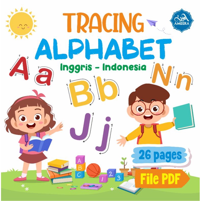 

Lembar tracing alfabet