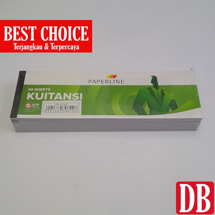 

Kwitansi sedang/tanggung Paperline 40 lembar (10 pcs)