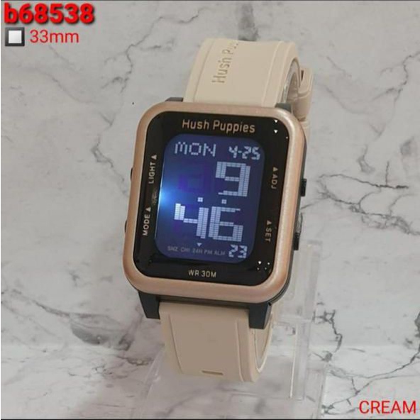 { KWS } JAM TANGAN WANITA DIGITAL STRAP RUBBER HP-68538