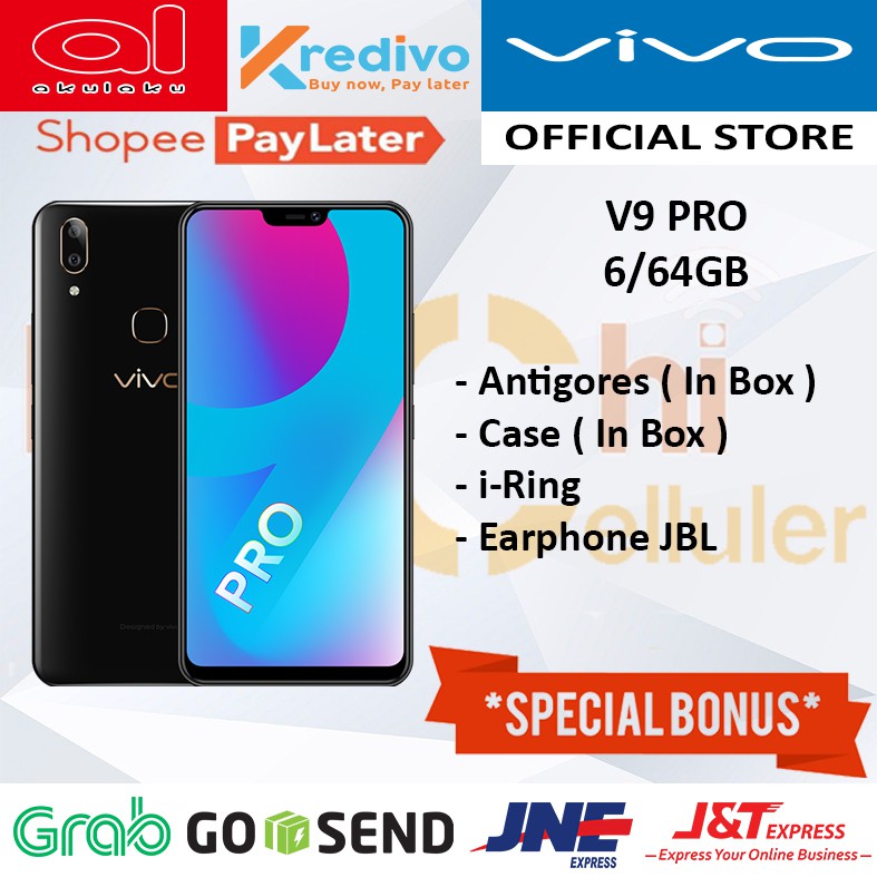 VIVO V9 PRO 6/64GB GARANSI RESMI ORIGINAL FULL BONUS