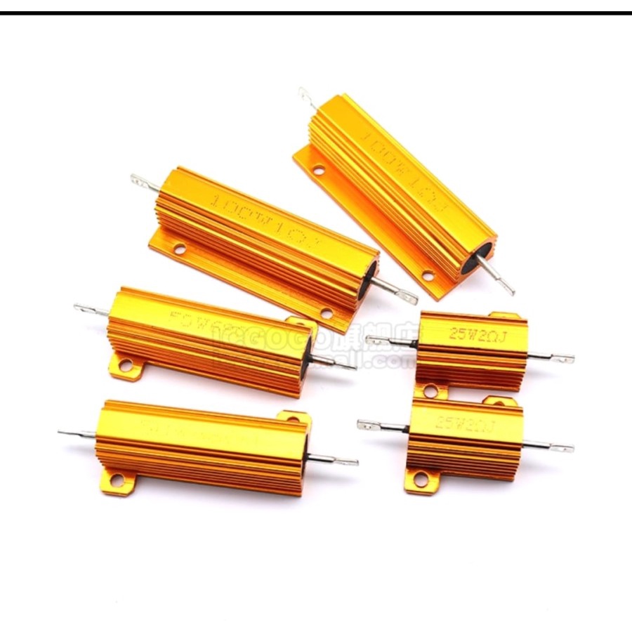 Wirewound Resistor Electronic Aluminium 50 watt (20R 50R 200R)