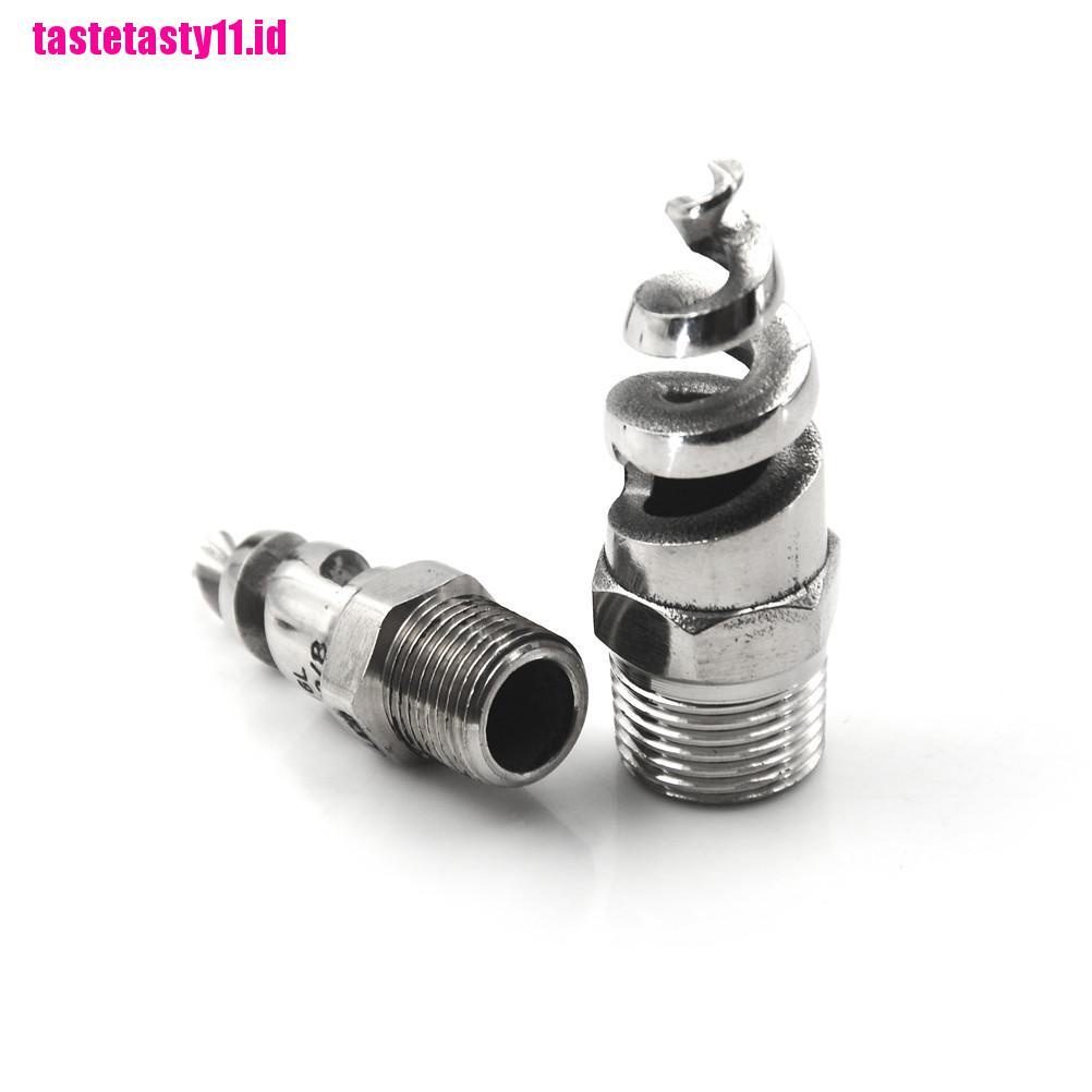 Nozzle Semprot Atomisasi Bentuk Spiral Bahan Stainless Steel Ukuran 1 / 4 1 / 2 Inch