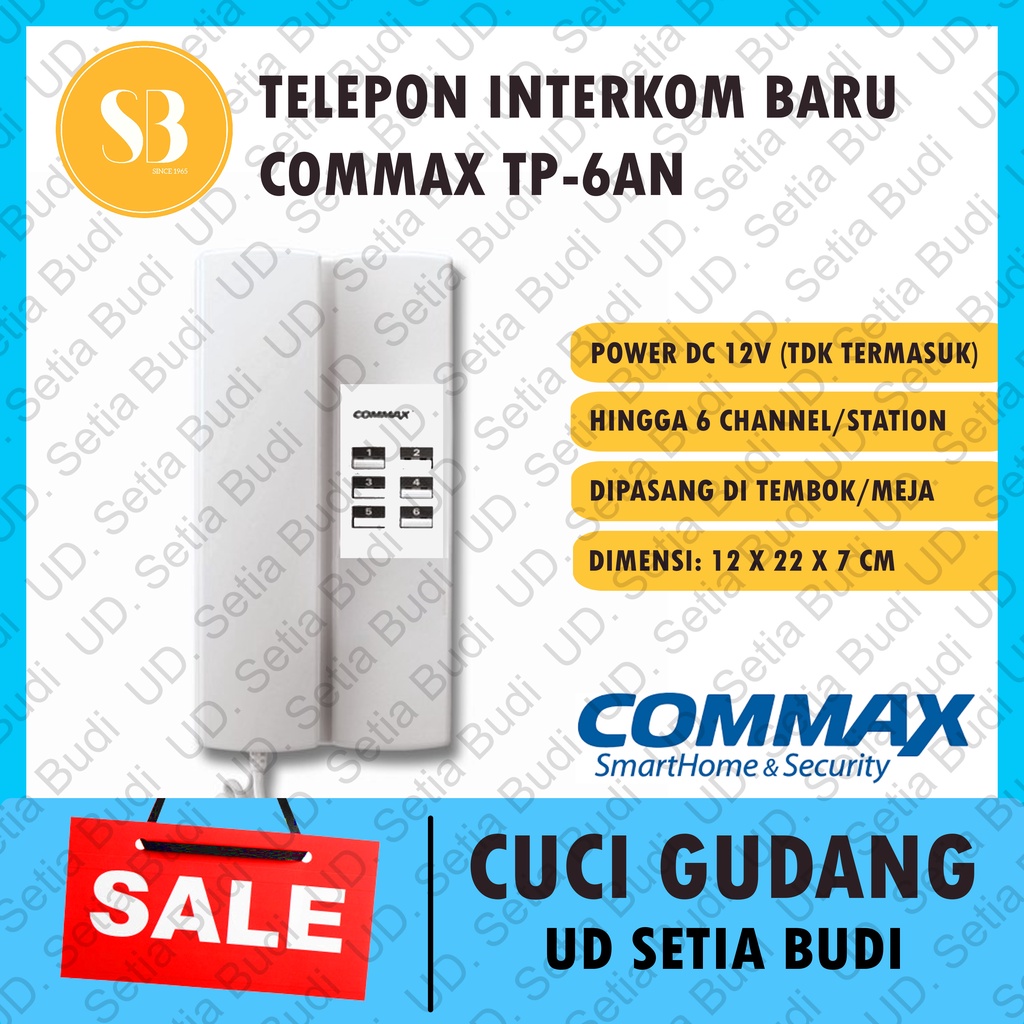 Telepon Interkom Interphone Commax TP-6AN Baru Cuci Gudang