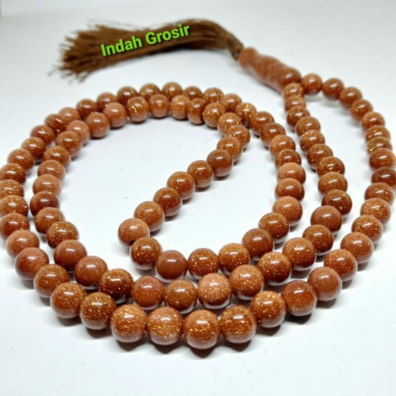 TASBIH BATU PASIR MAS 8MM 99BUTIR ORIGINAL