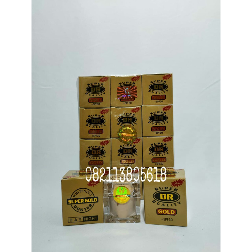 (PER LUSIN) CREAM DR GOLD ORI HOLOGRAM EMBOS /CREAM DR GOLD