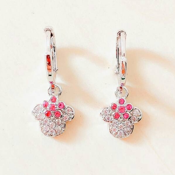 Anting Anak kepala Mousse Silver Xuping