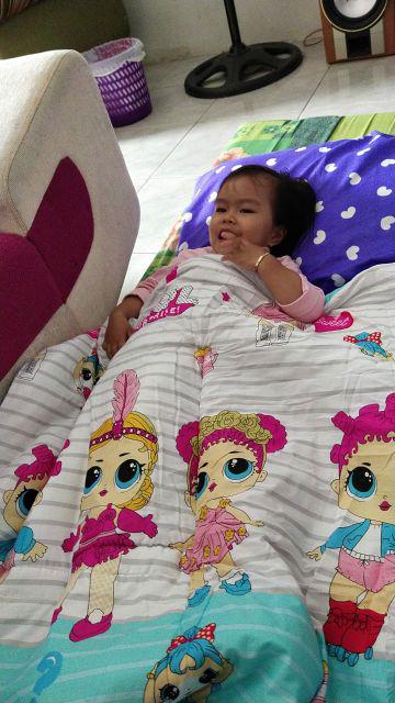 Bantal Selimut / Balmut Mini Karakter Kain Cvc