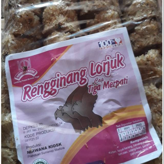 

Rengginang lorjuk oval