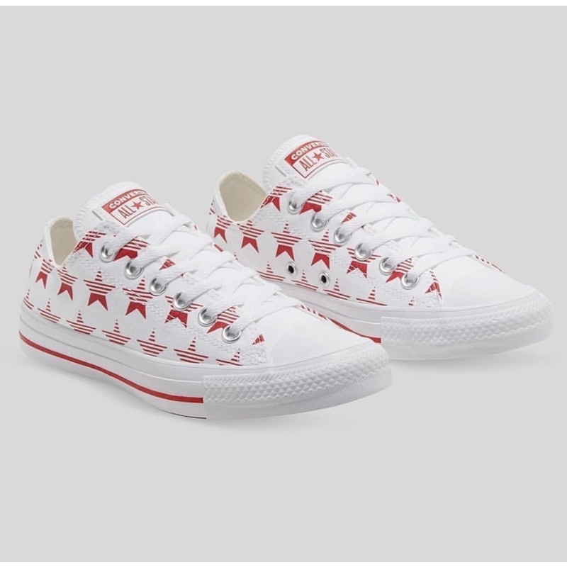Converse CT AS Ox Rivals Star Print White University Red Egret