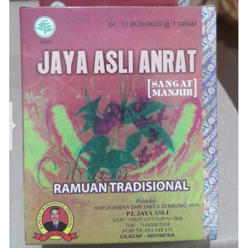 

JAMU JAYA ASLI ANRAT / ASAM URAT DLL ISI 10 SACHET