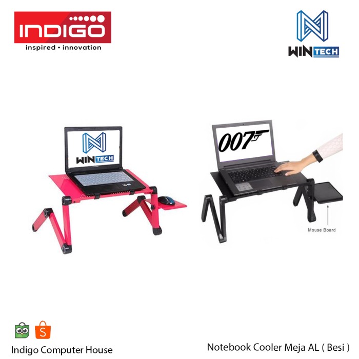 Jual NOTEBOOK COOLER MEJA AL (BESI) | MEJA LAPTOP | COOLINGPAD MEJA AL