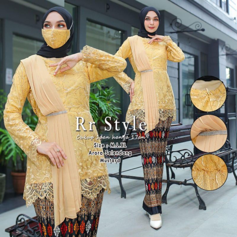 AURORA SELENDANG | STELAN KEBAYA | STELAN KONDANGAN | KEBAYA | KEBAYA MODERN | KEBAYA KEKINIAN