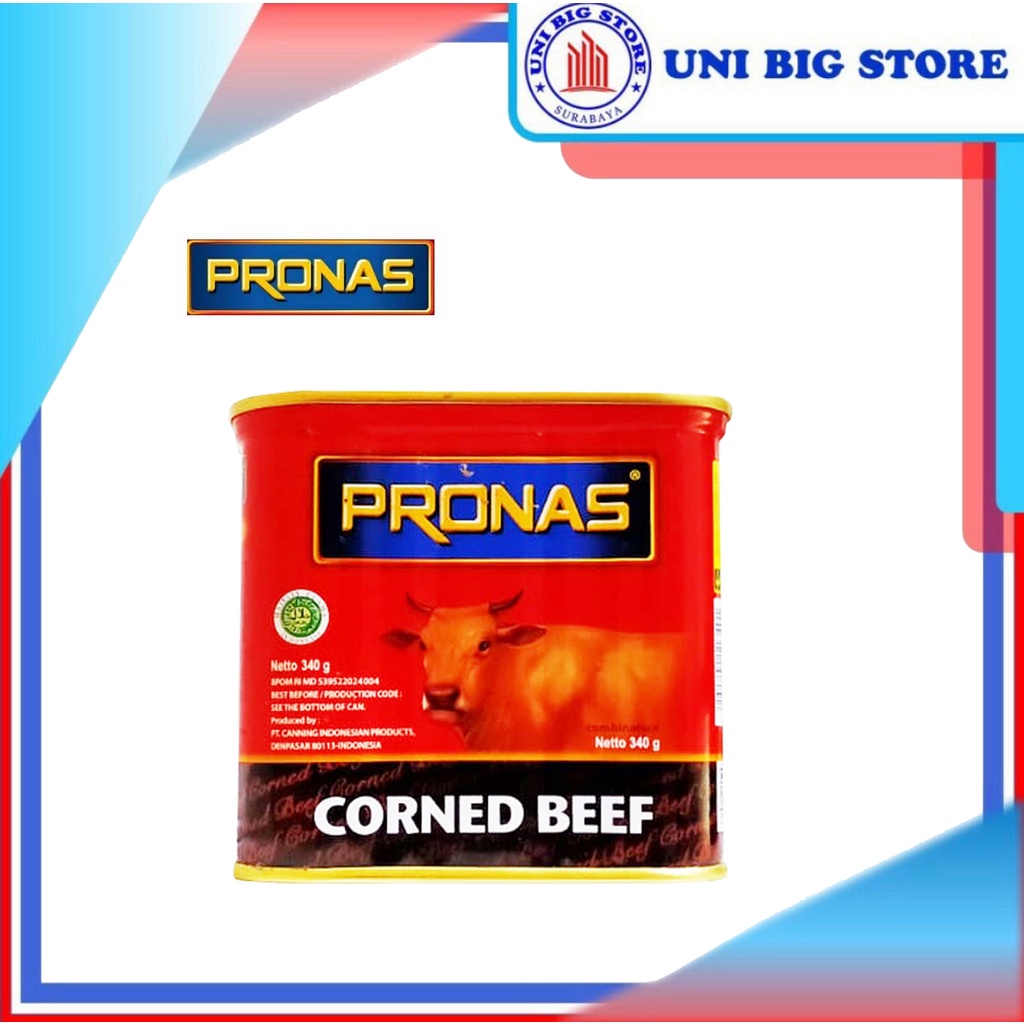 

Pronas Corned Beef 340 gr Kornet Sapi Kaleng