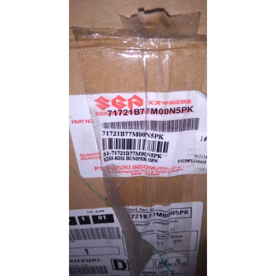 Grill Bawah Radiator Suzuki Ertiga Tipe 1 &amp; 2 ASLI SGP!