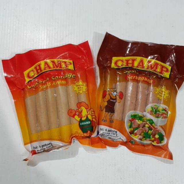 

CHAMP sosis ayam & sapi 150gr isi 6pc