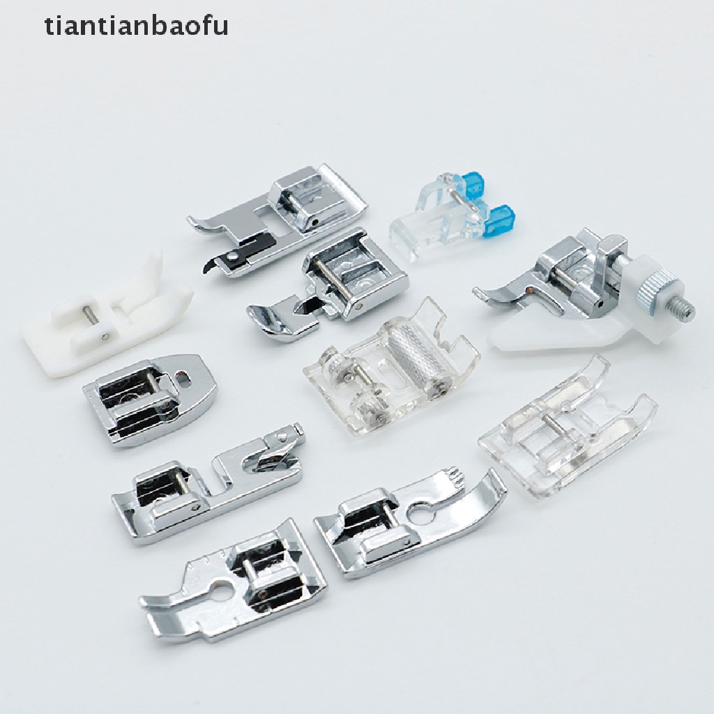 (Tianbaofu) 11pcs / Set Presser Foot / Sepatu Mesin Jahit Multifungsi