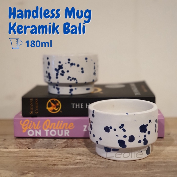 Leolle Handless Mug Cangkir kopi Keramik Bali