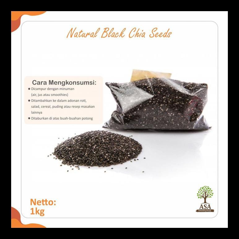 

READY STOK! BLACK CHIA SEEDS 1 KG MURAH