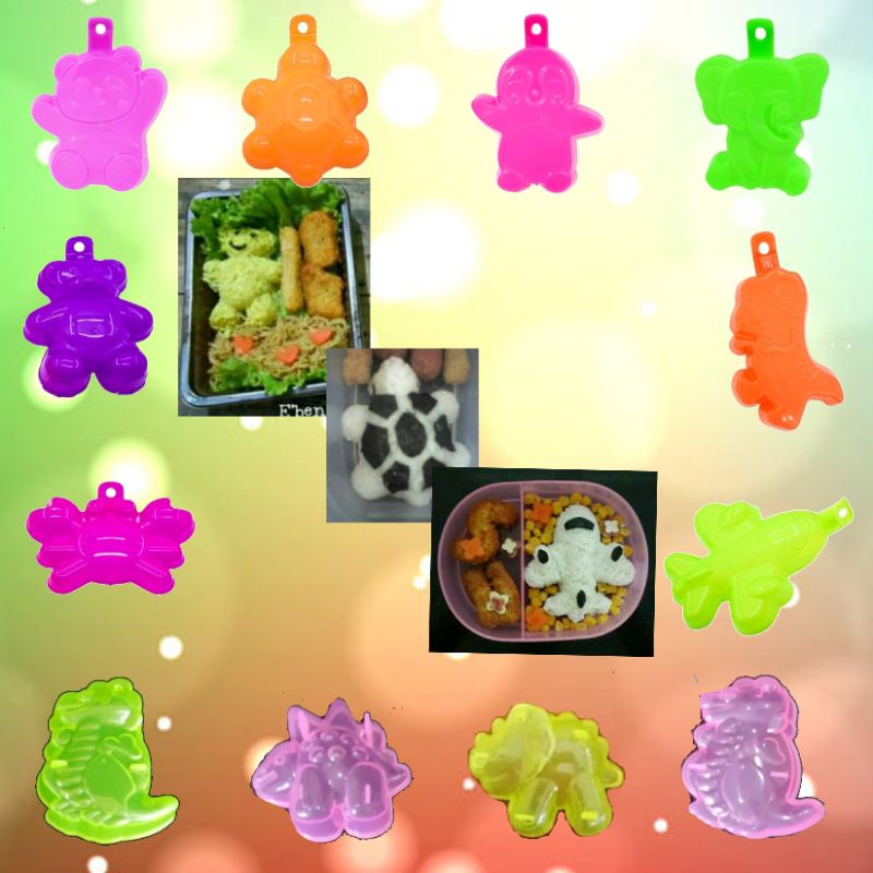 Cetakan Nasi Bento Puding Roti Kue Karakter