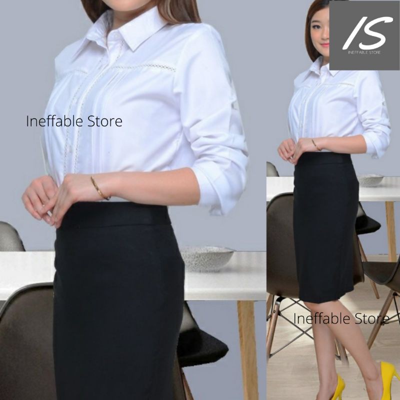 Kemeja Wanita - Kerja/Kantor/Formal - Katun Toyobo Jepang-4