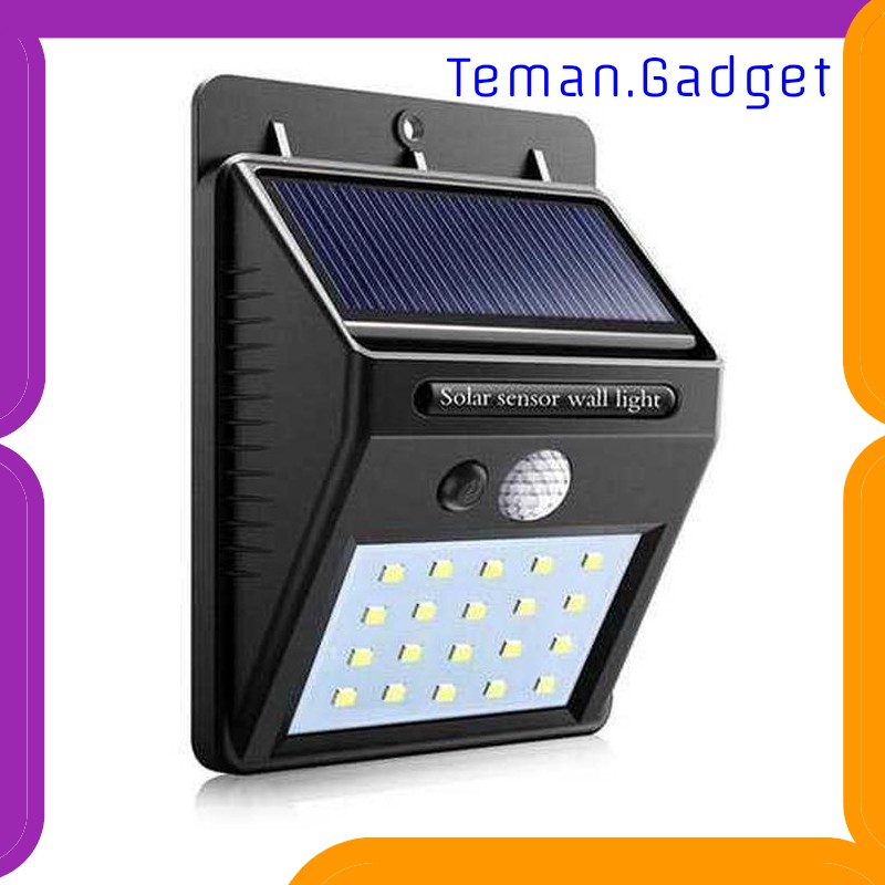 TG-DG095 TAFFLED LAMPU SOLAR SENSOR GERAK WEATHERPROOF 460 LUMENS 6500K- L20