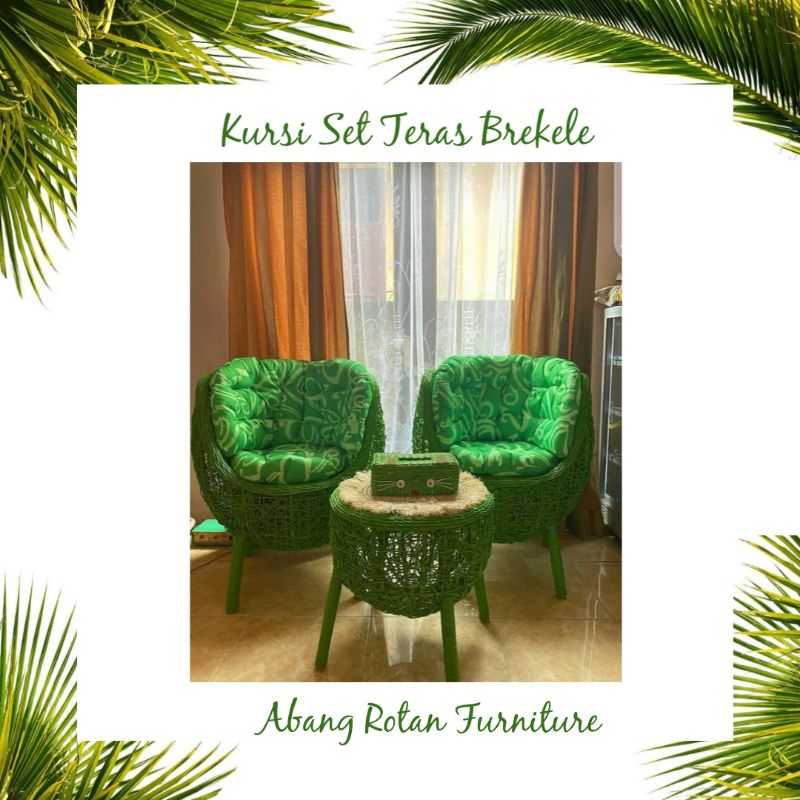 Kursi Set Teras Brekele Rotan Sintetis