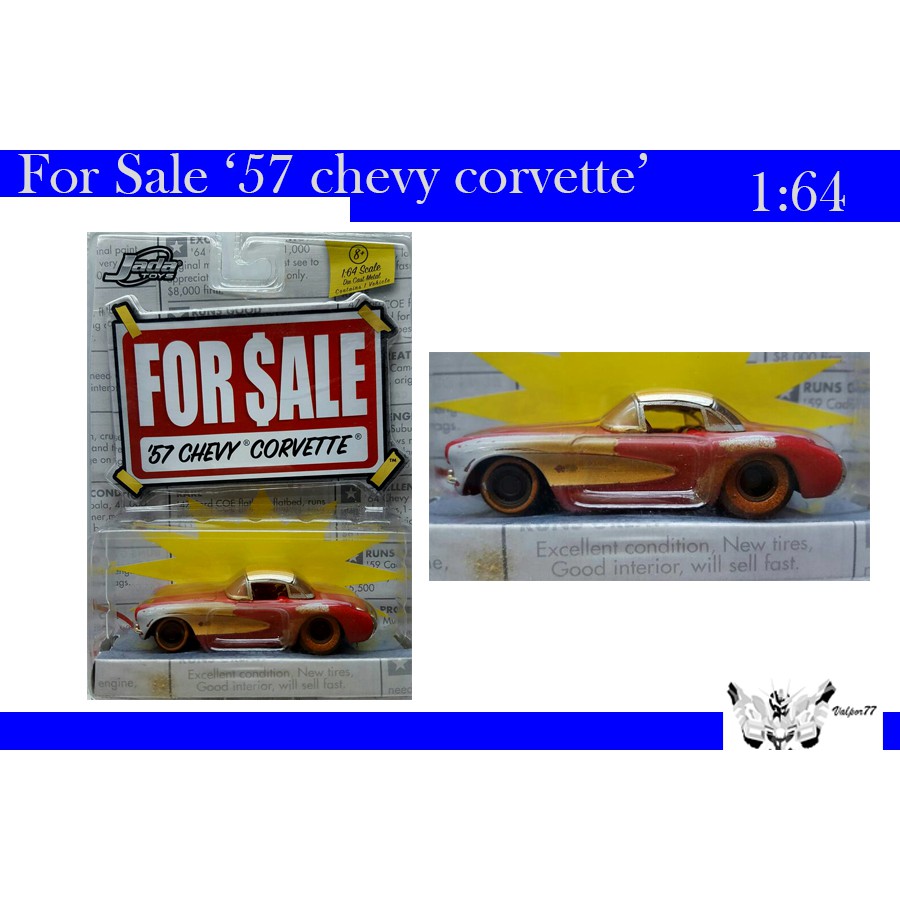 Jada For Sale 57 chevy corvette scala 1:64