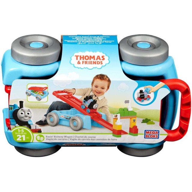 Mega Blocks Thomas and Friends Racin’ Railway Wagon Building Set