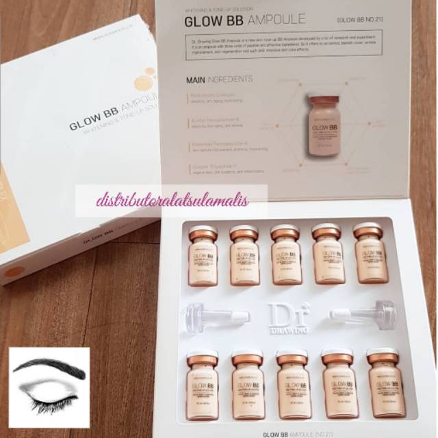 Dr Drawing Meso Whitening &amp; Tone Up solution serum BB Glow