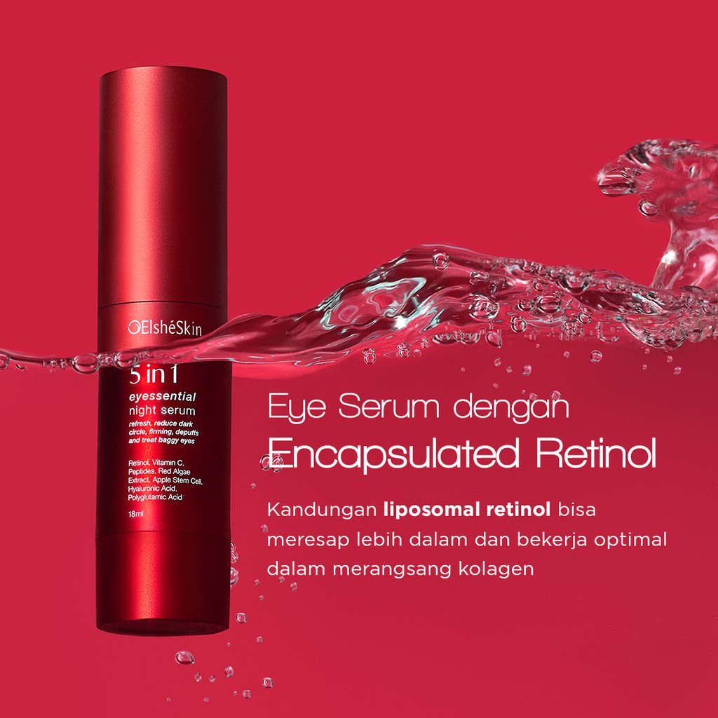 5 in 1 ElsheSkin Eyessential Night Serum - 18ml Retinol (7 Hari Cerahkan Mata Panda) - Eye Serum Kerutan-7
