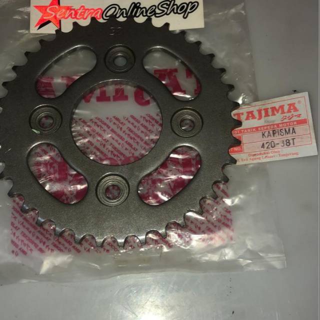 gir gear belakang karisma supra x 125 38 420 tajima bukan TK sss xtreme