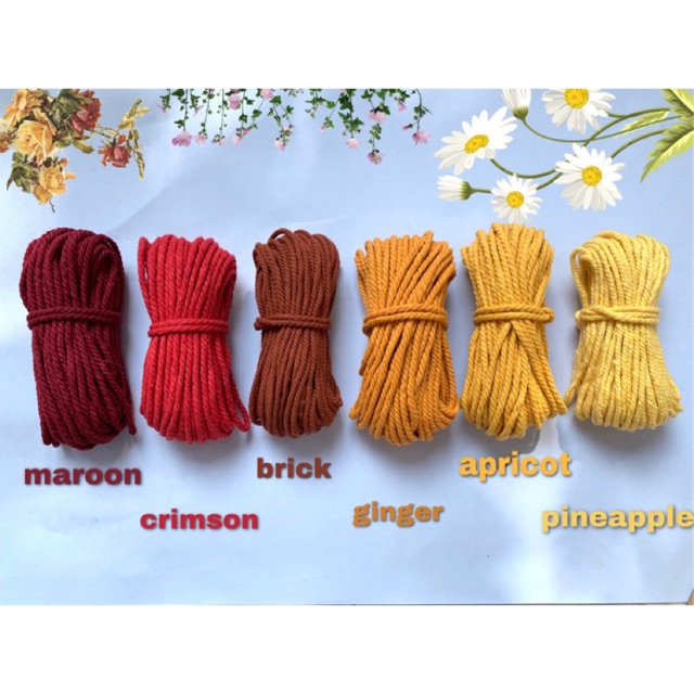 

Tali katun macrame | GROUND SERIES | Cotton rope premium