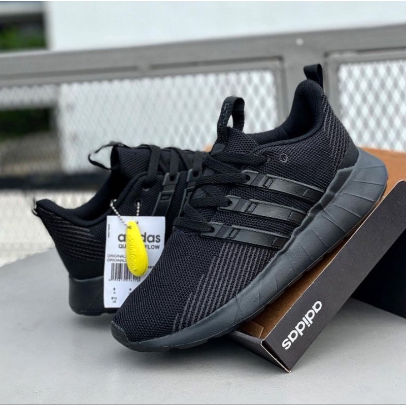 Sepatu Running Adidas Questar Flow Hitam Original