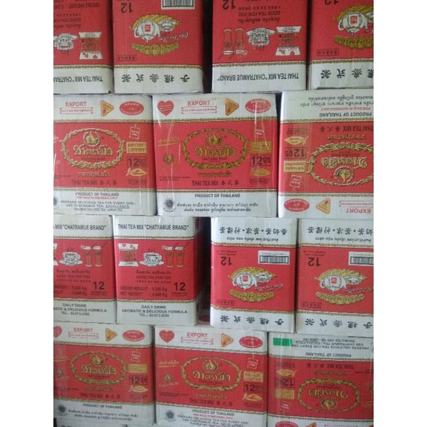 

chatramue thai tea black tea per karton isi 12 pcs