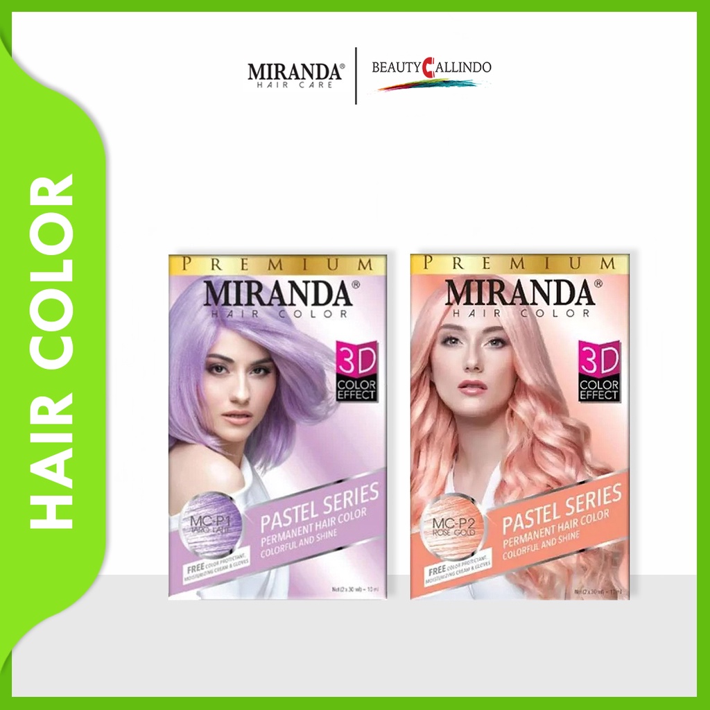 Miranda Hair Color Pastel Series Cat Semir Rambut Warna 3D 30ml