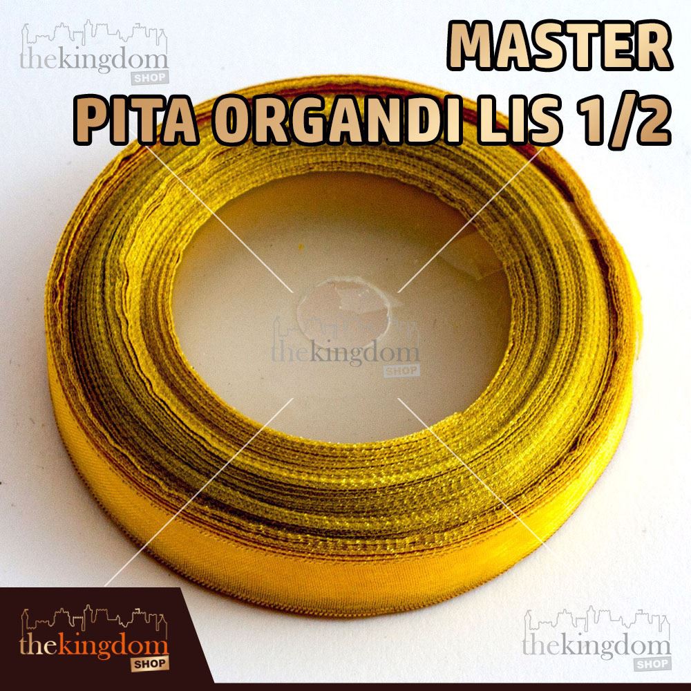 

Master Pita Organdi Lis Setengah / 1/2 inch