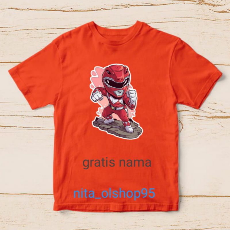 baju anak power ranger merah