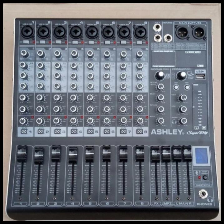 Jual Mixer Audio Ashley Super M Original Mixer Chanel Bluetoth Usb Pc Shopee Indonesia