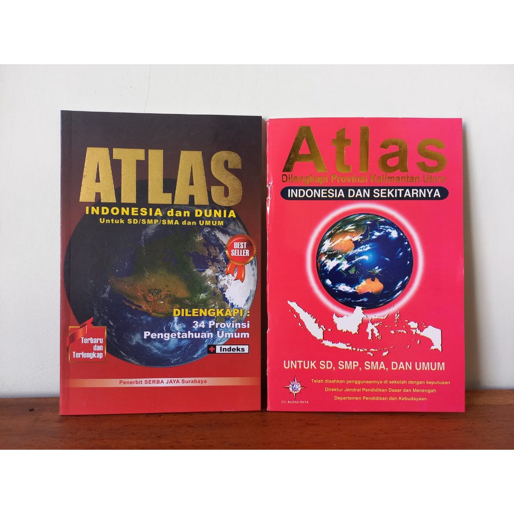 Buku Atlas Indonesia dan Dunia Lengkap