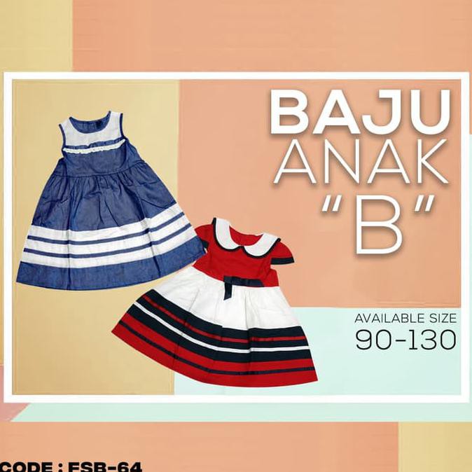 Baju Fashion Dress Anak Perempuan B (Fsb-64)