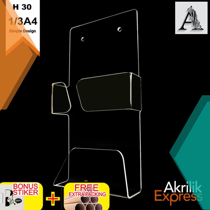 

Murah tempat brosur A4 / tempat brosur gantung / tempat brosur akrilik