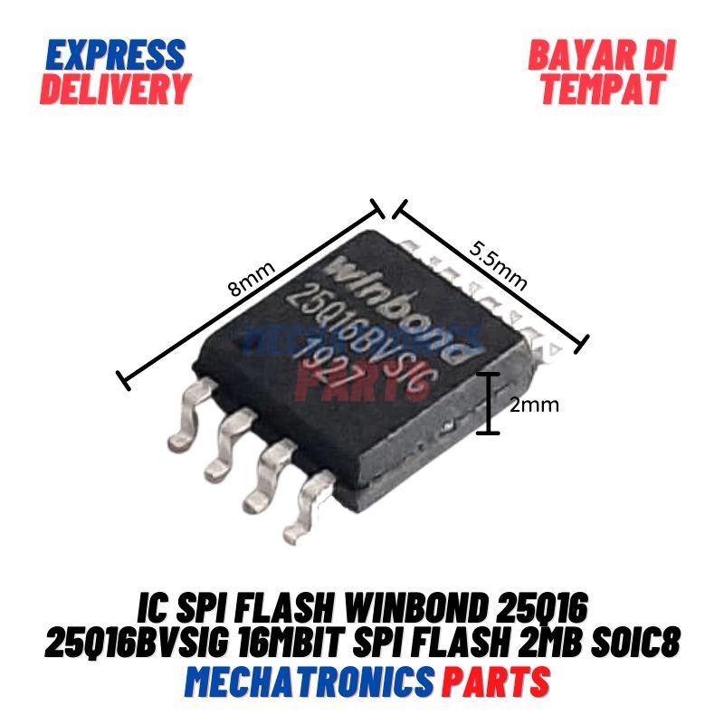 IC SPI Flash Winbond 25Q16 25Q16BVSIG 16MBit SPI Flash 2MB SOIC-8