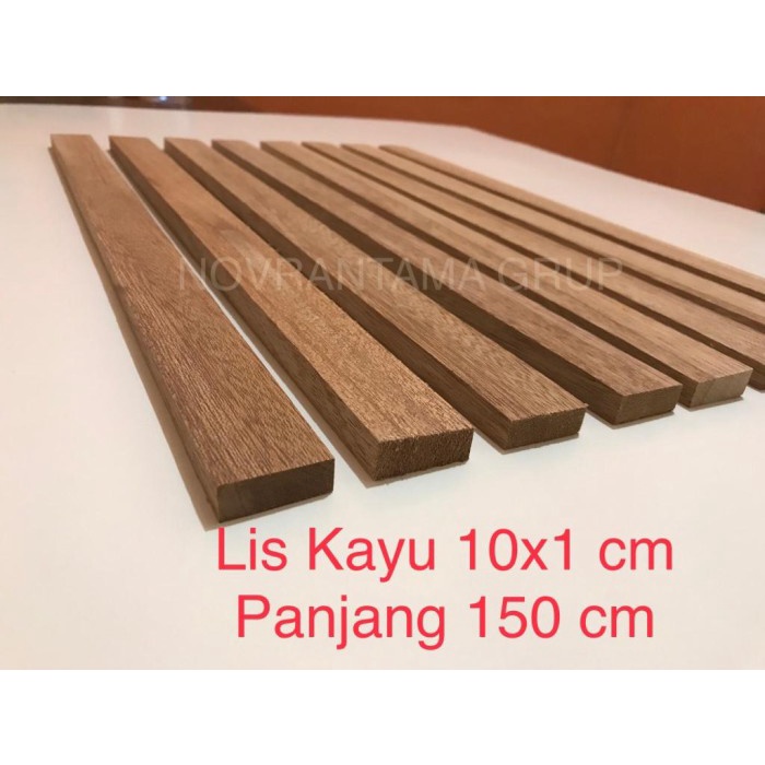 Lis Kayu 10x1 cm Panjang 150cm, Lis Kayu 1x10 cm