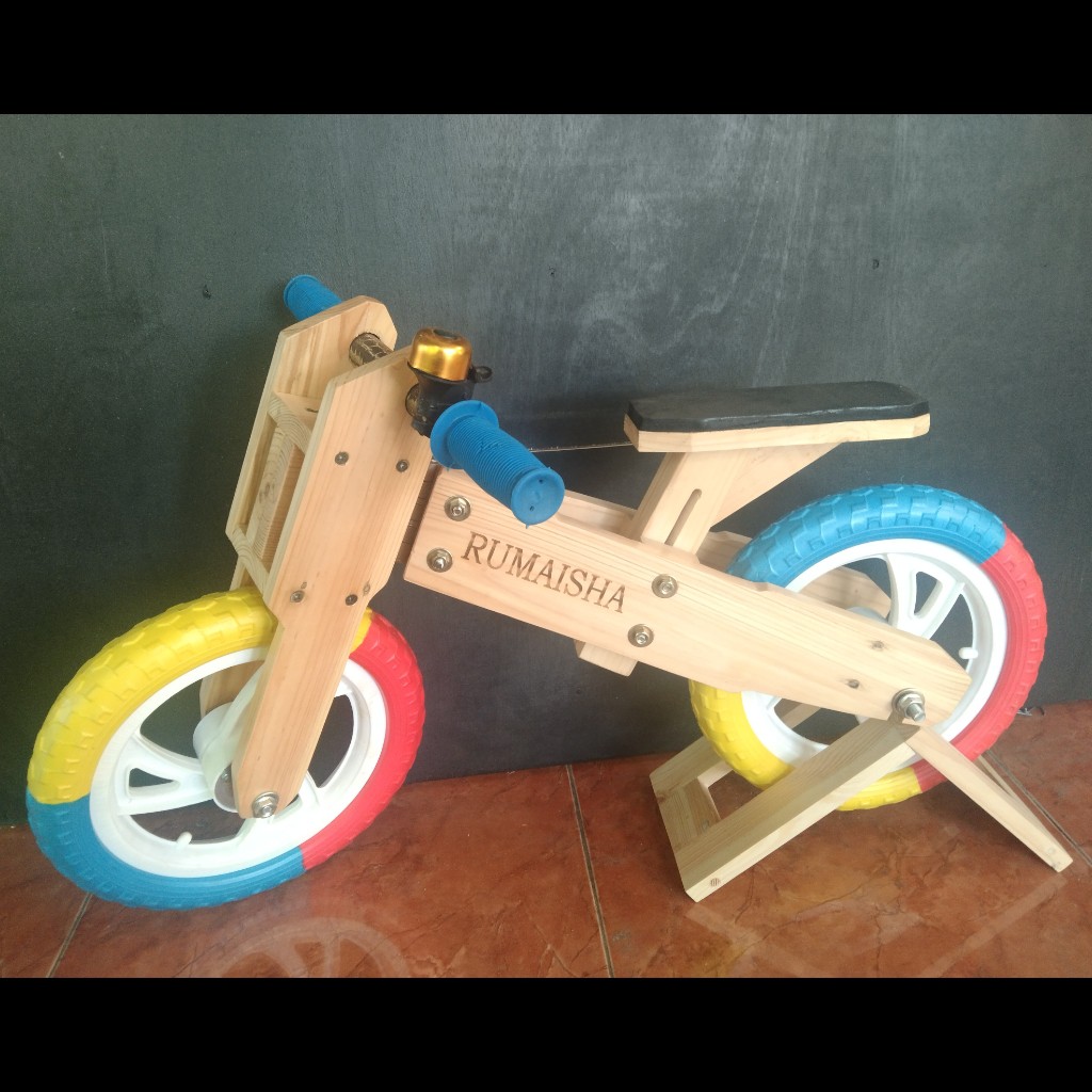 balance bike kayu