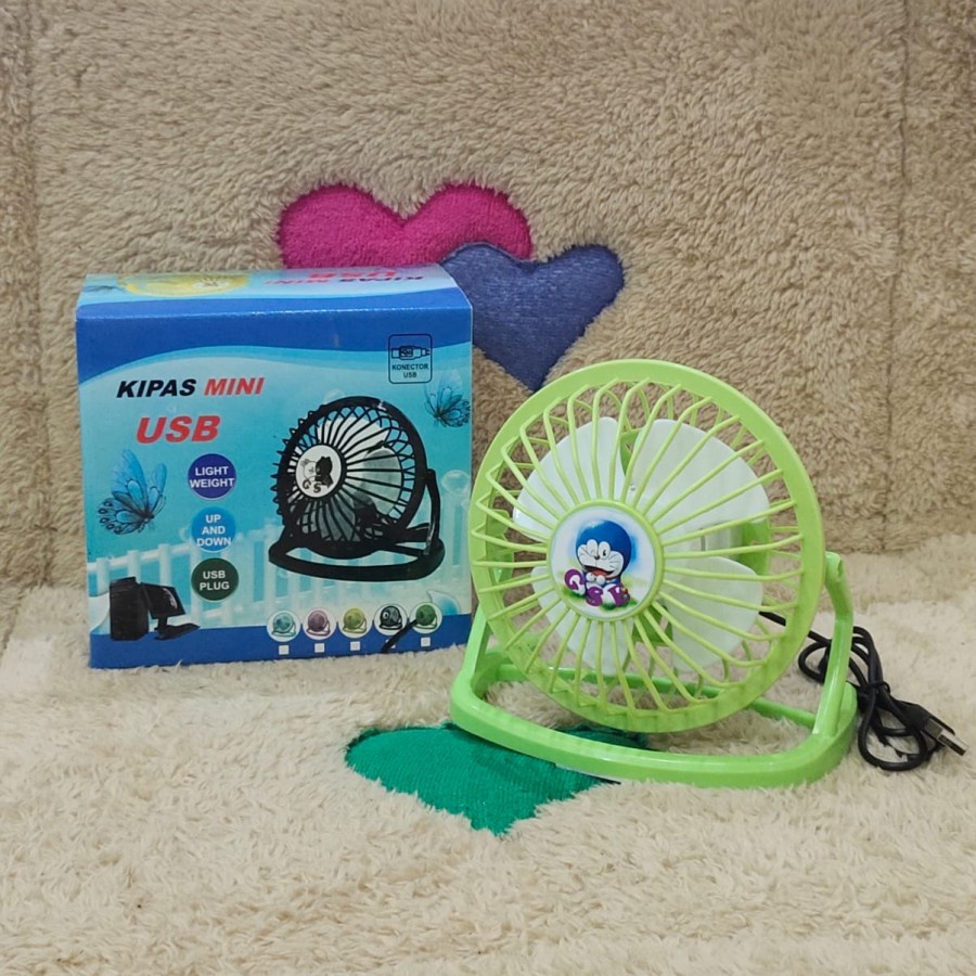 [PROMO]KIPAS ANGIN MINI/KIPAS ANGIN USB KARAKTER/USB MINI FAN/KIPAS PLASTIK