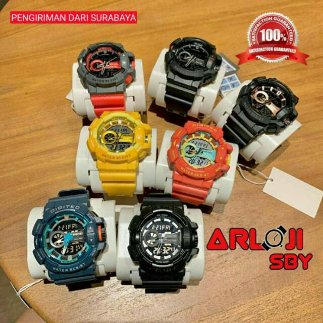 Jam tangan pria Digitec DG 2080 original tahan air